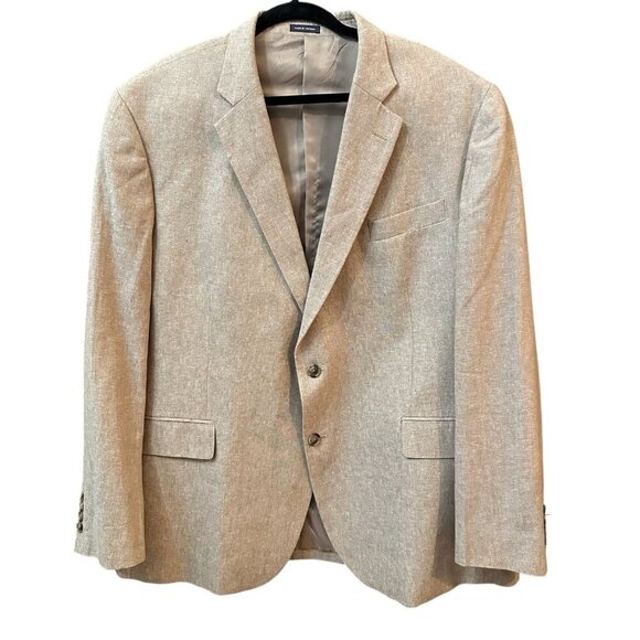 Stafford Men’s Sport Coat Signature Classic Fit Linen Blend Blazer size 48R - Picture 1 of 7